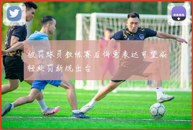 被罚球员教练赛后悔意表达可望减轻处罚新规出台